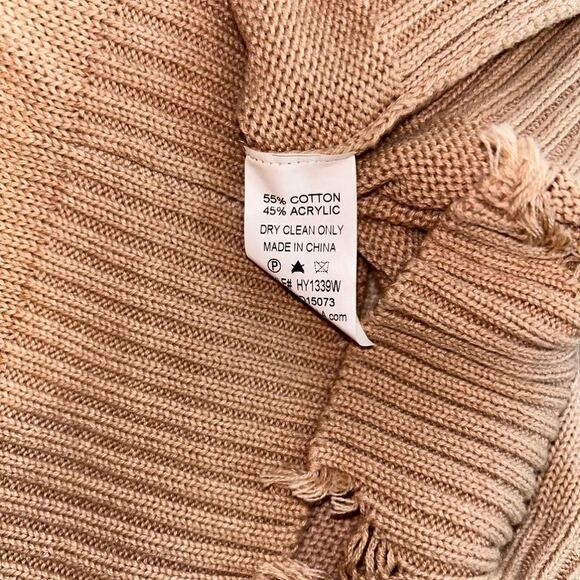 Hayden Pink Ombre Sweater with Distressed Cuffs - Size 1XL - Picture 2 of 7